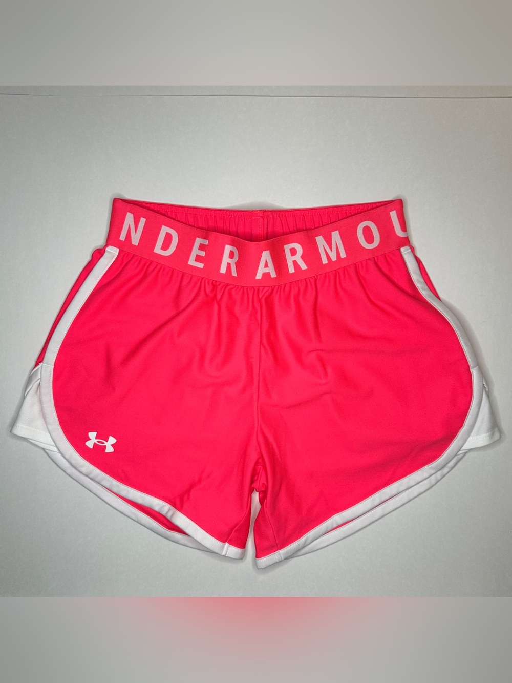 Under Armour NWT Bright Pink Play Up 5” Athletic Shorts XS